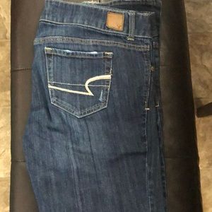 American Eagle distressed artist jeans